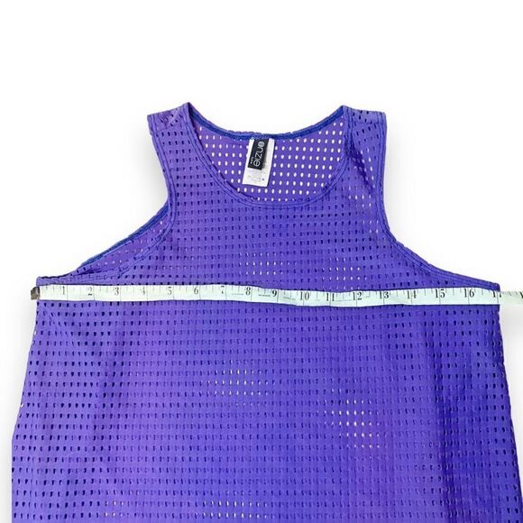 Onzie Molly Jersey Mesh Tank with Flyaway Sides Periwinkle Women’s One Size Fits - Picture 8 of 11